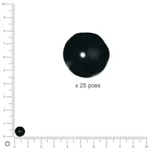 Rayher Perles de cire en verre Renaissance, 8 mm ø, noir pas cher