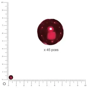 Rayher Perle verre Rouge Renaissance 6mm 45 pièc. pas cher