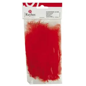 Rayher Velcro plume, rouge, 15 pièces pas cher
