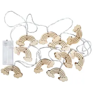 Rayher 69235159 Guirlande lumineuse à LED avec 10 LED en bois et arc-e...Vendu paramazon