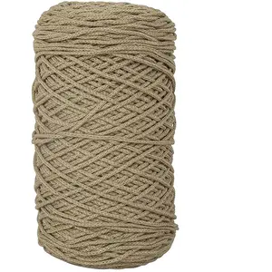 Rayher Fil Braidy Recycling tressé, ø 2mm, 250m, Fil + laine, Vert pas cher