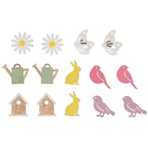 Rayher Saupoudrage bois été FSC multicolore pas cher
