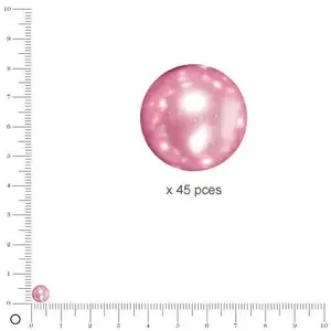 Rayher Perle en verre Orchidée Renaissance 6 mm 45 pièces pas cher