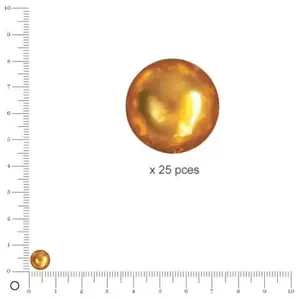 Rayher Perles de cire en verre Renaissance, 8 mm ø, jaune pas cher