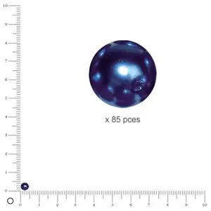 Rayher Perles en verre "Renaissance" , 4 mm ø - Bleu azur pas cher