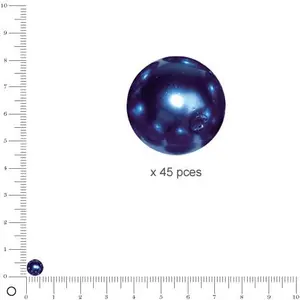 Rayher Perles de cire en verre Renaissance, 6mm ø, blanc