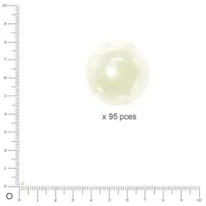 Rayher Perles en verre Renaissance blanc neige ø 3 mm boîte 95 pces pas cher