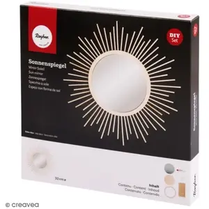 Rayher Miroir DIY soleil vintage à fabriquer soi-même ø 32 cm pas cher