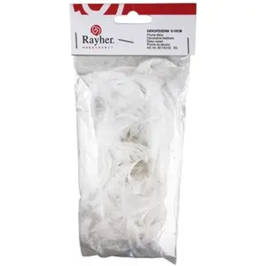 Rayher Plume décorative, blanche, 5 g pas cher