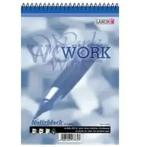 Landre LANDRÉ - Bloc-notes à spirale, A5, 40 feuilles, ligné 70g/m2, sans bois -355504021 pas cher