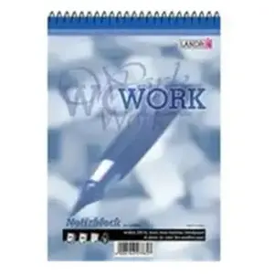 Landre LANDRÉ - Bloc-notes à spirale, A5, 40 feuilles,quadrillé 70g/m2, sans bois -355504022 pas cher