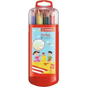 STABILO TRIO BOX 15 PCS pas cher