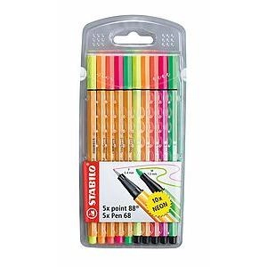 Stabilo fasermaler pen 68 fineliner point 88, 10er etui - par 1 - fe... pas cher