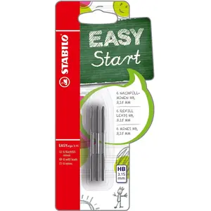 STABILO EASY START ERGO 3.15MM REFILLS HB /6 OP BLISTER pas cher