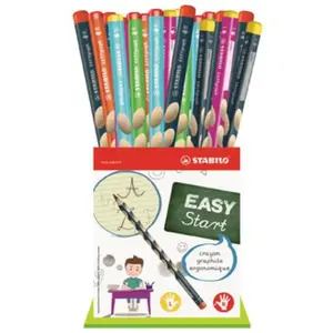 stabilo stabilo crayon graphite easygraph, présentoir carton de 36 noi... pas cher