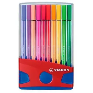 Stabilo Feutre à dessin Pen 68 Color Parade assorti - boite de 20 pas cher