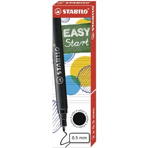 STABILO BL 3 CARTOUCHES EASY 0.5 NOIR pas cher