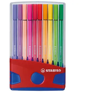 STABILO 20 feutres de coloriage ColorParade Pen 68 - Décor pack rouge pas cher