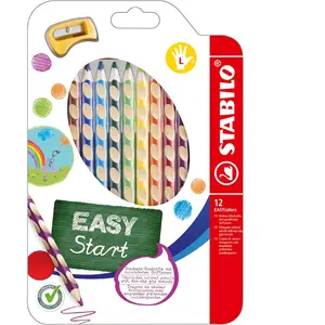 Crayon de couleur Stabilo EASYcolors gaucher - crayon de couleur ergonomique - étui thermoformé de 1