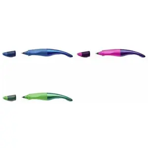 Stylo roller EASYoriginal Holograph Edition - Bleu - Gaucher - STABILO - Roller - Moyenne - Rechargeable pas cher