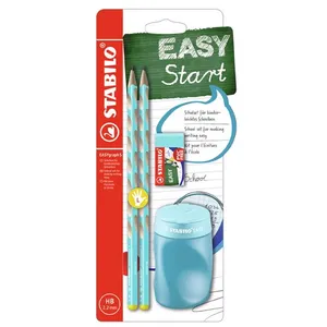 Set de 2 crayons Stabilo EasyGraph HB Gaucher pas cher
