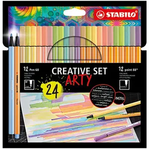 STABILO, Écriture + dessin, Set créatif ARTY pochette 68/88 (24x)
