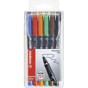 STABILO Feutre pour transparents PHPen universal, étui de 6 pas cher
