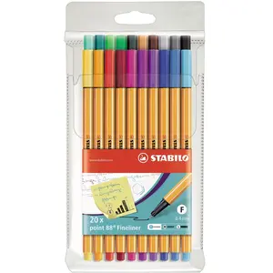 STABILO point 88 - Pochette de 20 stylos-feutres pas cher