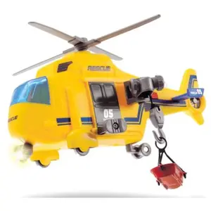 Dickie Toys- Action Series Rettungshubschrauber helico, 203302003, Jaune pas cher