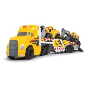 DICKIE - Camion volvo 70cm à roues libres + 2 véhicules de chantier. pas cher