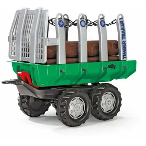 Rolly Toys rollyTimber hout aanhanger met 5 stammetjes - Rolly Toys 122158 pas cher