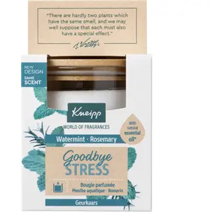 Kneipp Goodbye Stress Bougie Parfumée Menthe Aquatique Romarin 145g pas cher