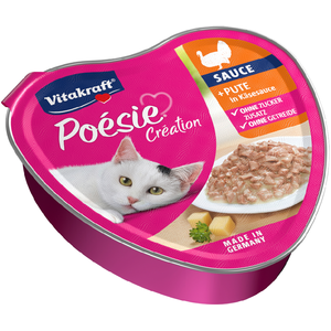 15x85g Vitakraft Poésie Création dinde au fromage nourriture humide pour chat pas cher