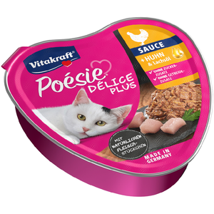 12x85g Vitakraft Poésie Délice Plus Poulet nourriture humide pour chat pas cher