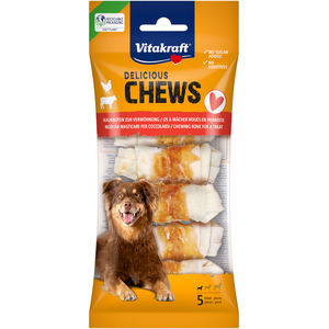 70g Vitakraft Delicious Chews Os à mâcher S friandises pour chiens pas cher