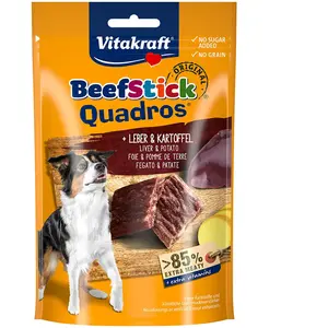 Comparateur de prix : Vitakraft Quadros Foie/Pomme de Terre Friandise pour Chien 70 g