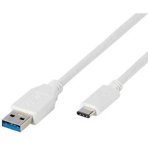 Vivanco 45273 USB-kabel 1 m USB 3.2 Gen 1 (3.1 Gen 1) USB C USB A Wit pas cher