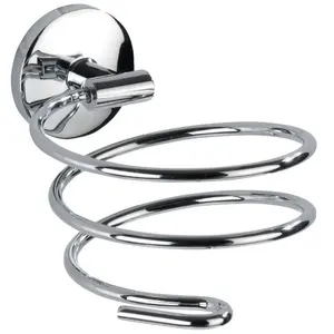 Wenko Wenko 22177100 Cuba Porte-Sèche-Cheveux Zinc Chromé 14 x 10 x 8 cm pas cher