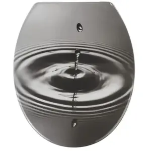 WENKO Abattant WC Original Waterdrop, abattant WC frein de chute , fix... pas cher