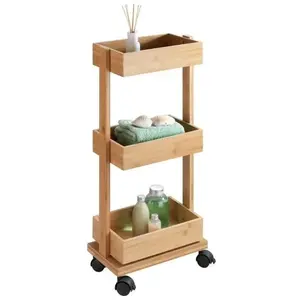 Comparateur de prix : Wenko, Étagère de salle de bain, Tortona (31 x 18 x 71.5 cm)