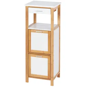 WENKO Meuble colonne étagère Finja, colonne salle de bain avec 2 tiroi...Vendu parrakuten