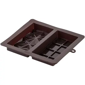 Zenker Silikonform dopp.Dubai-Schokol, Moule à gâteau, Marron pas cher