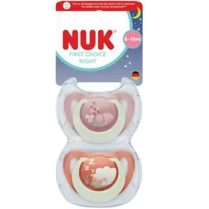 Nukl 2 Sucettes First Choice Nuit 6-18m Lapin/Mouton pas cher
