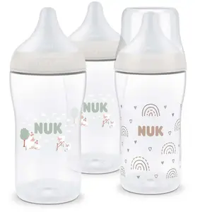 Nuk babyfles set - anti-koliek flessen 3x260ml - Rainbow Sheep.