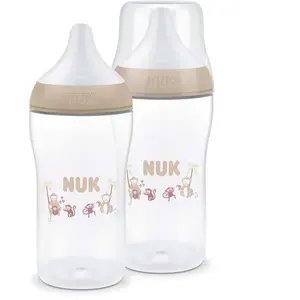 NUK, Biberon, Perfect Match Twin Bottle Set 260ml PP-Babyflaschen Affe... pas cher