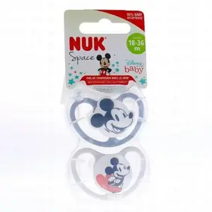 Nuk 2 Sucettes Perfect Match Air 18-36m Mickey pas cher