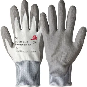 FP - Gant de protection contre les coupures Camapur Cut 620 Taille 11 blanc/gris fibre hppe avec polyuréthane EN 388 Catégorie ii 10 Paar pas cher