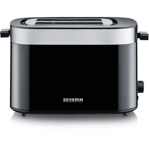 At 9264 Grille-pain en acier inoxydable 2 tranches Noir 800 w, to 9264 - Severin pas cher