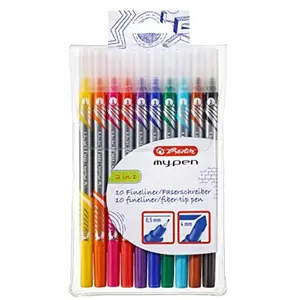 herlitz Feutre / fineliner my.pen, étui de 10 pas cher