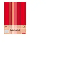 Herlitz 1x bloc de bureau a4 50 feuilles quadrillé + marge 70g 215434 pas cher